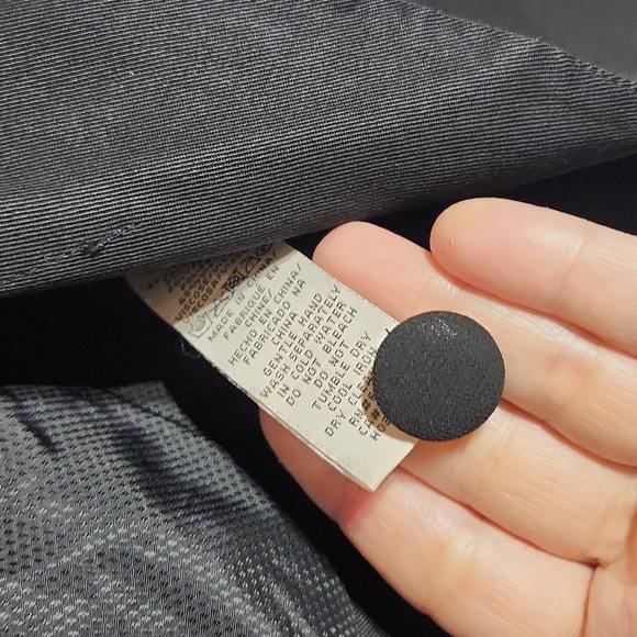 Anthropologie Women's Fleur Wood Black Strata Chiffon Blazer Jacket Size 00P - Picture 8 of 9